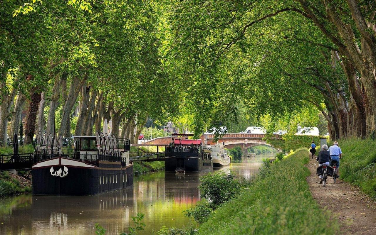 Evasion Depaysante Canal Du Midi * Terrasse & Spa Кастельнодари Экстерьер фото
